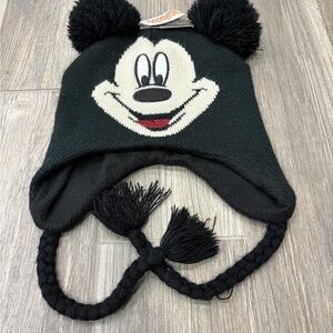 Mickey Mouse Pom-Pom Earflap Beanie Hat